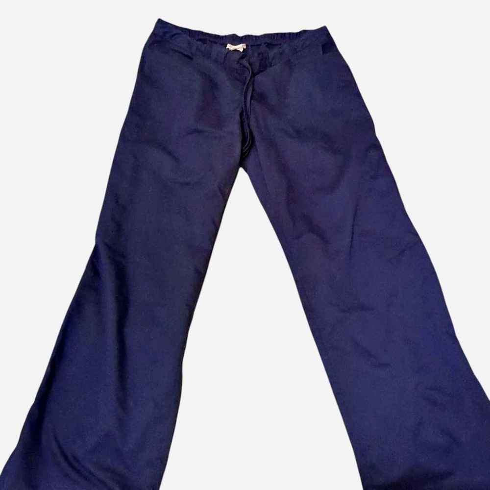 Grey's Anatomy Women's Large Navy Blue Drawstring Scrub Pants